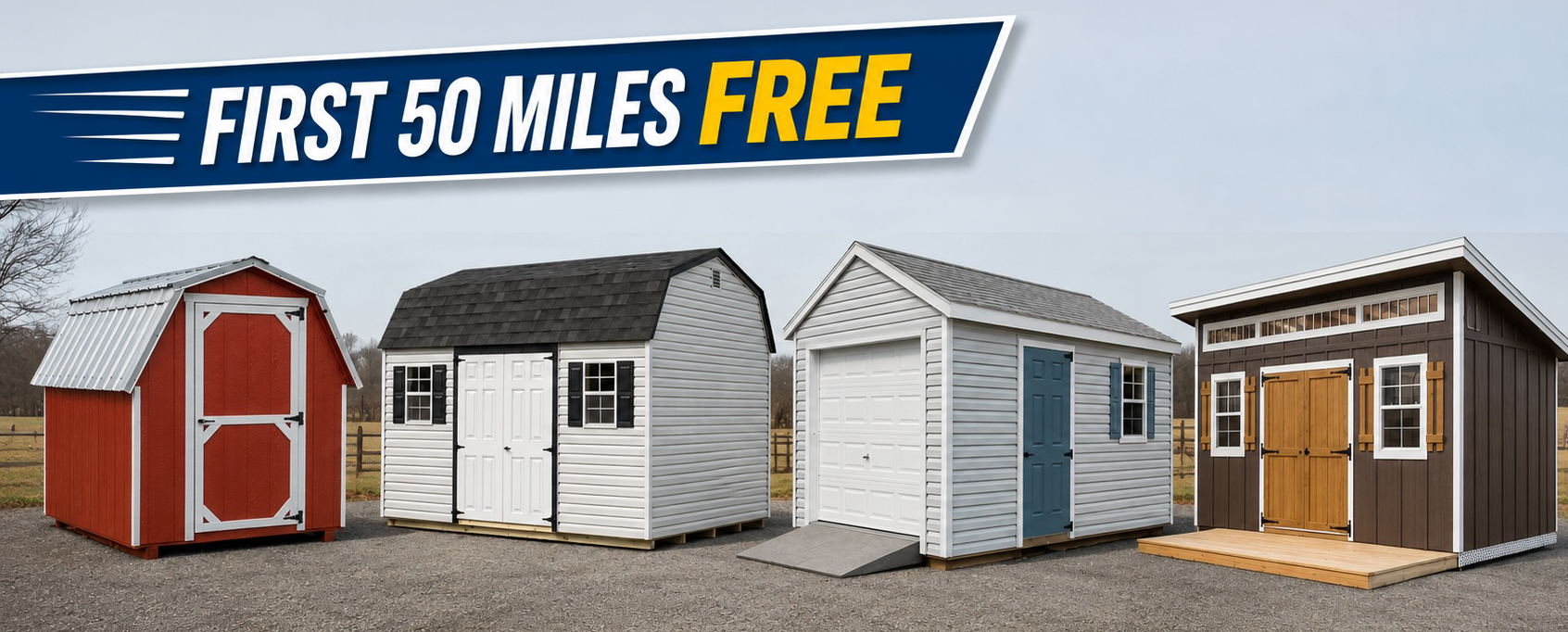 4 Sheds Banner