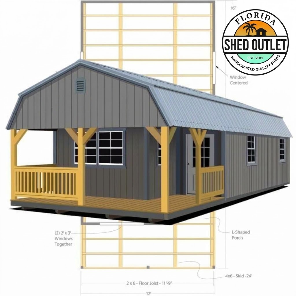 Deluxe Lofted Cabin FSO Floor Plan