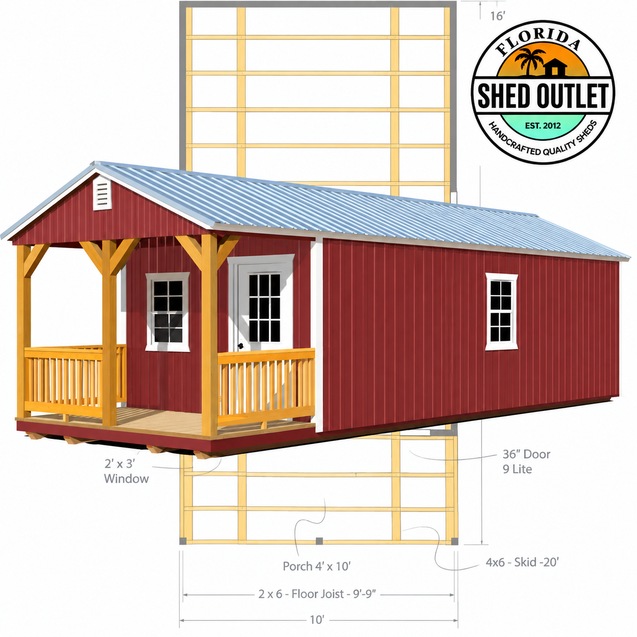 Florida Shed Outlet Blueprint Barn Shed