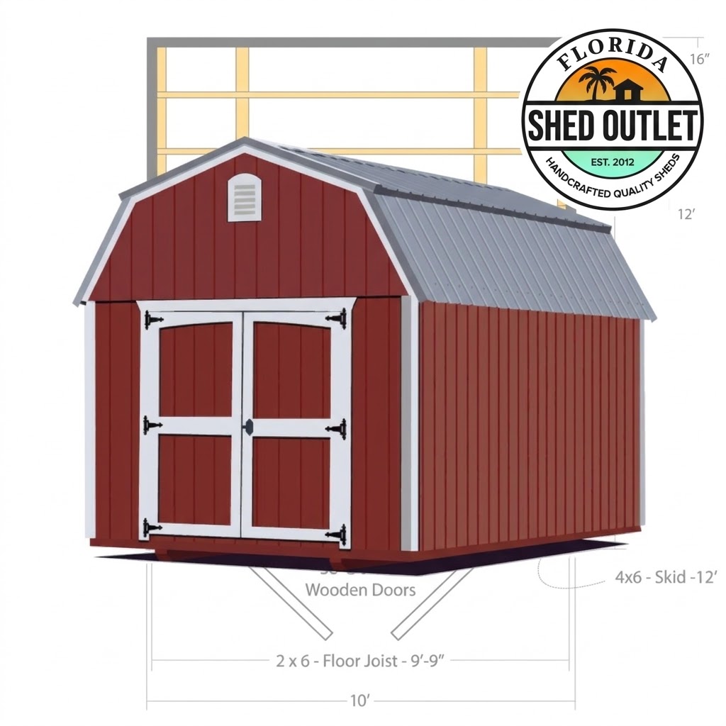 Florida Shed Outlet Blueprint Lofted Barn